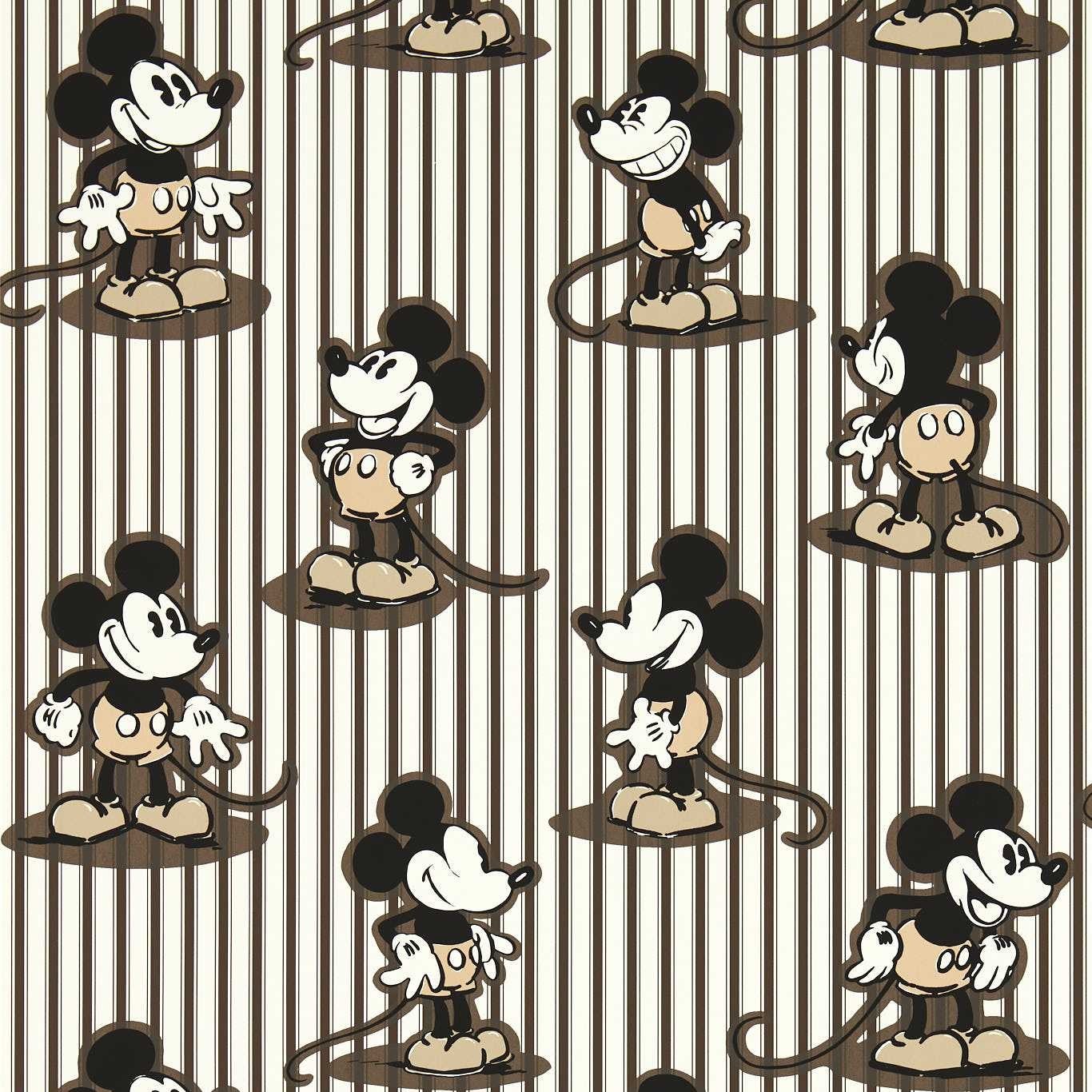 Mickey Stripe Humbug Fabric by Sanderson