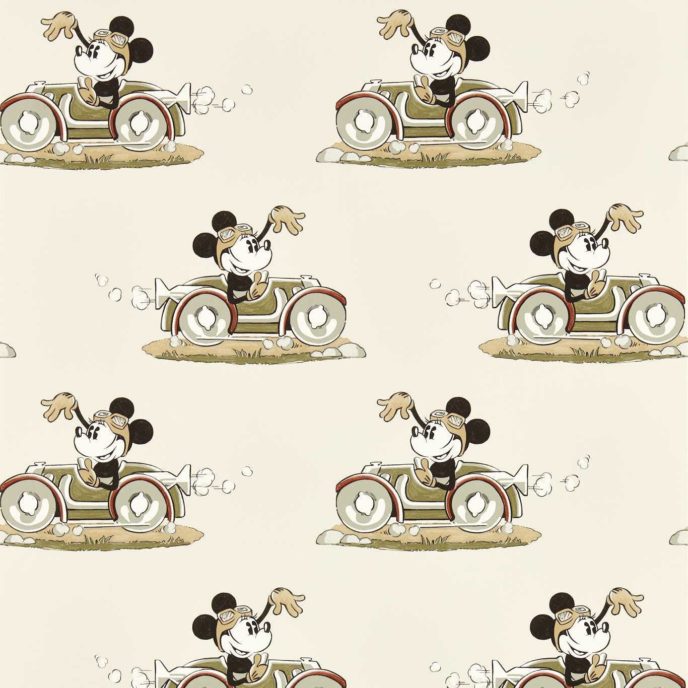 Minnie On The Move Babyccino Fabric by Sanderson