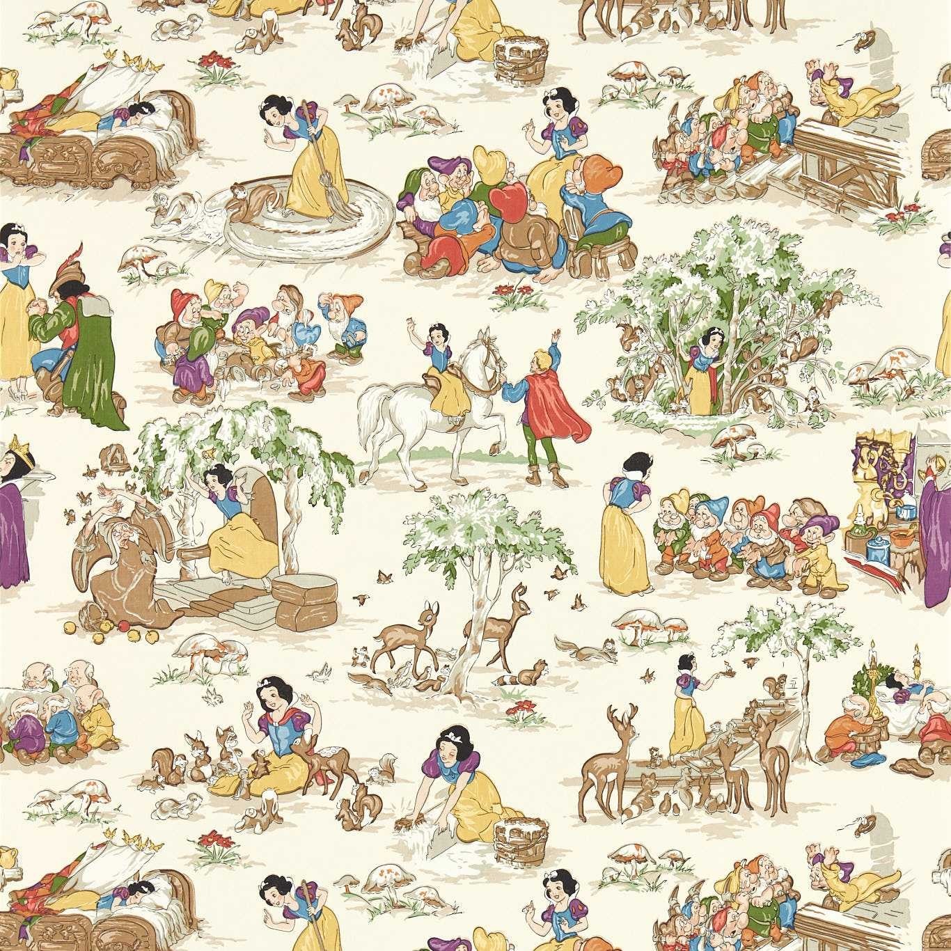 Snow White Whipped Cream Fabric by Sanderson