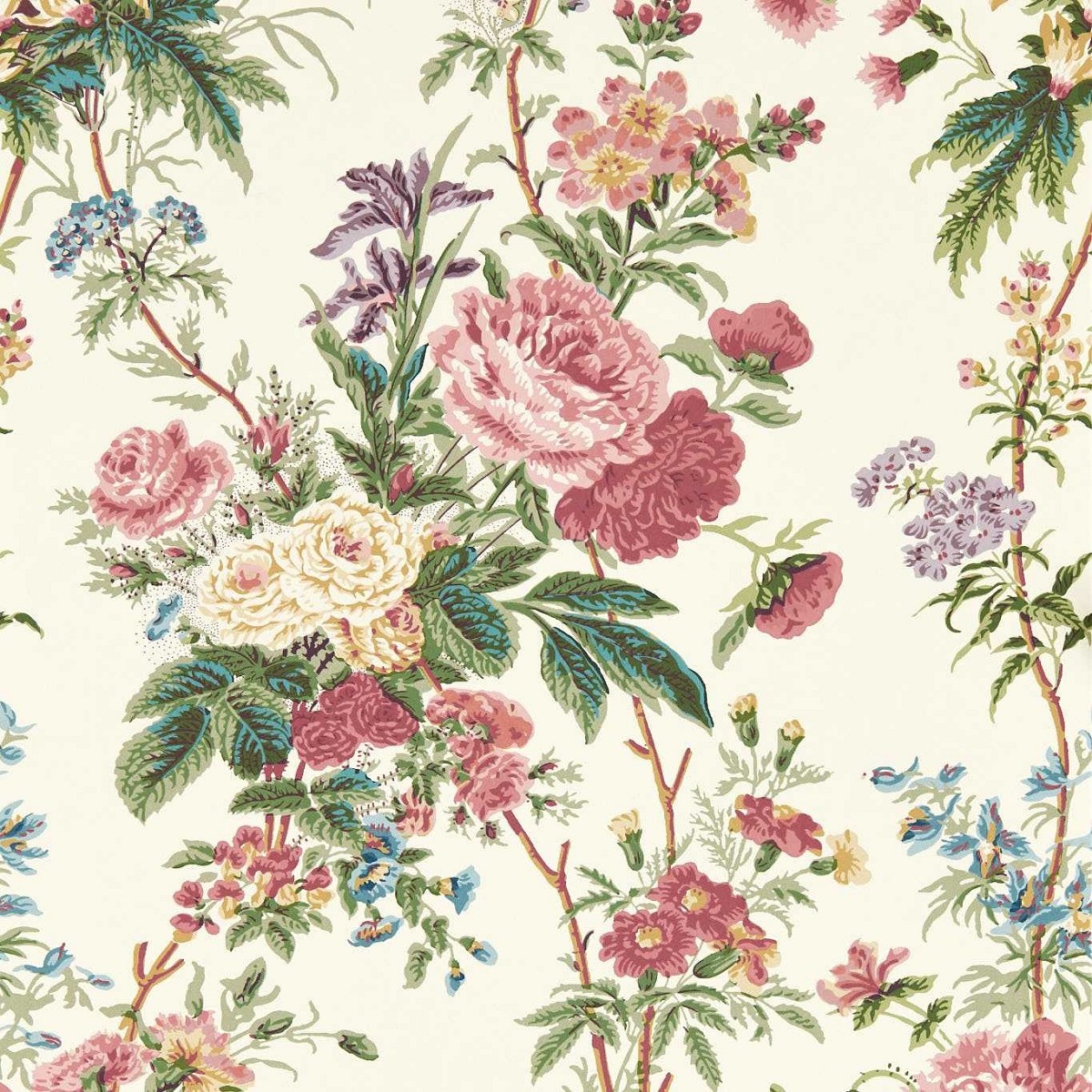 Lakeland Paradis Carmine Fabric by Sanderson