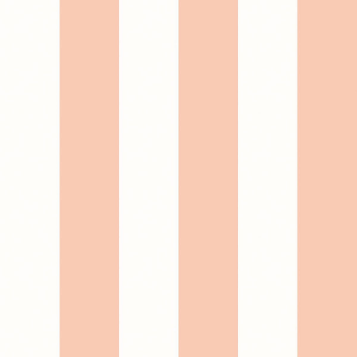 Bloc Stripe Peach Puff Fabric by Ohpopsi