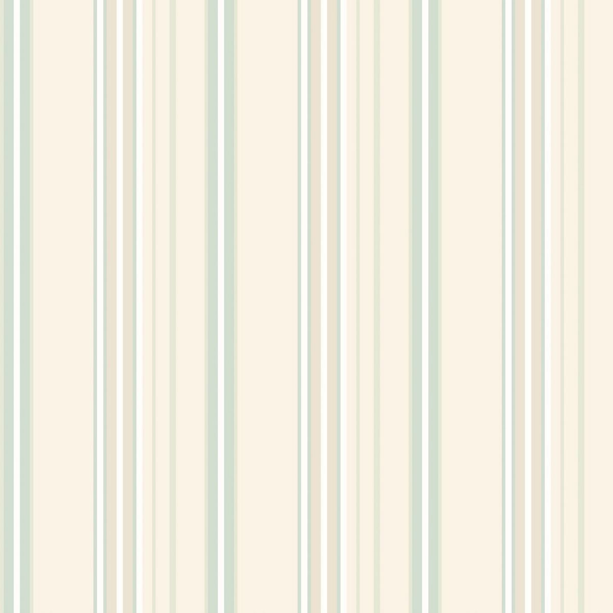 Ribbon Mix Stripe Mint Fabric by Ohpopsi