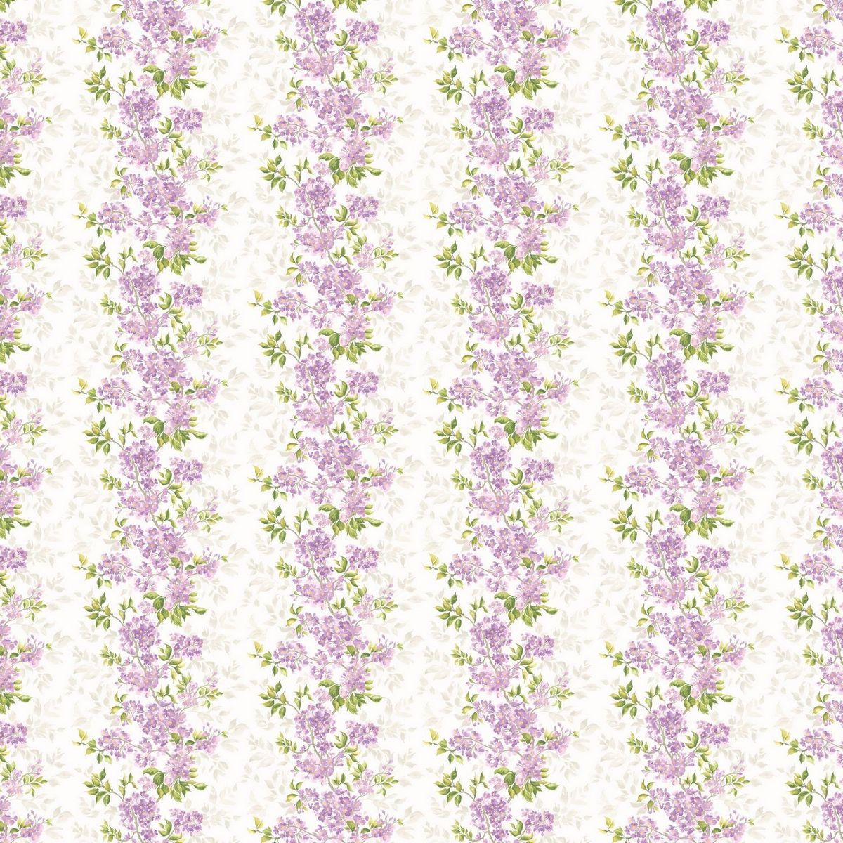 Sakura Lilac Fabric by Ohpopsi