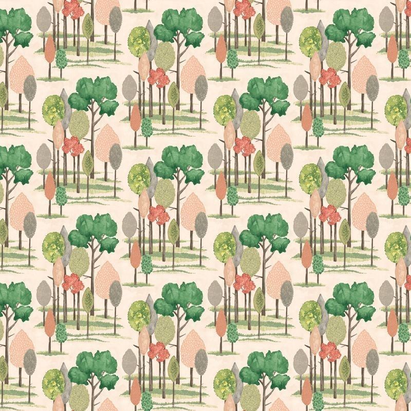 Tall Trees Powder Puff Fabric by Ohpopsi