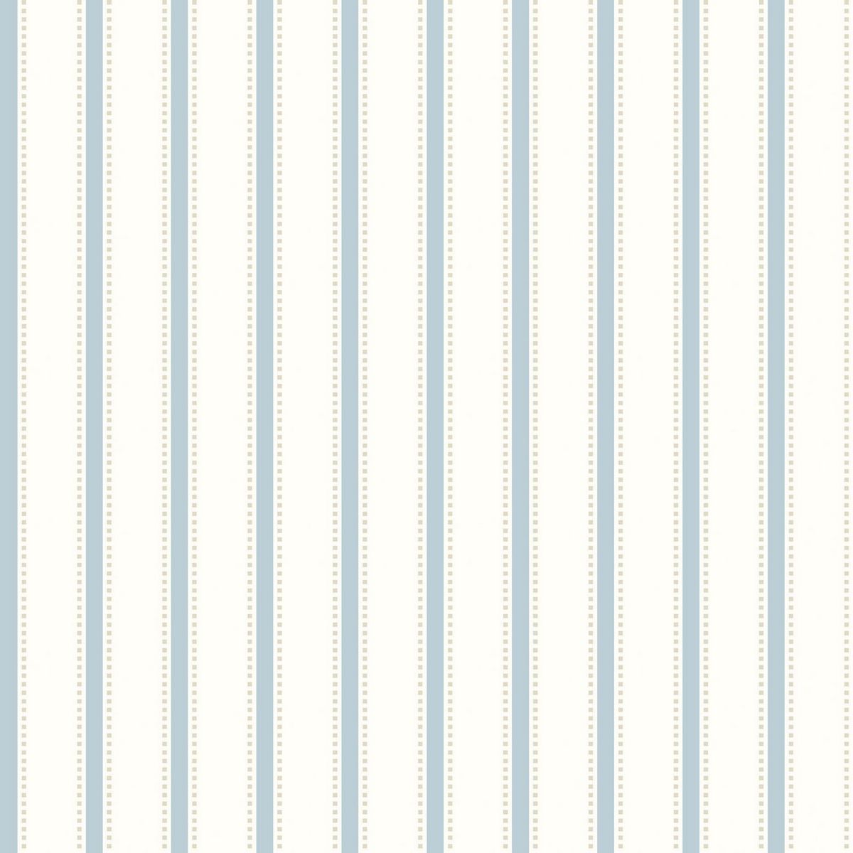 Ticking Stripe Sky Fabric by Ohpopsi