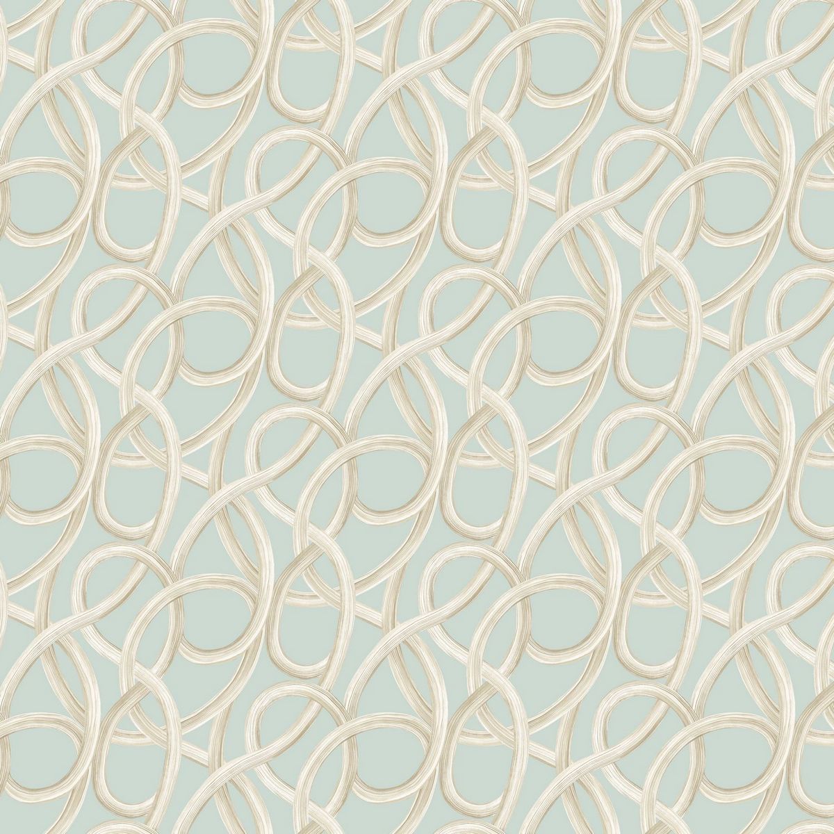 Twisted Geo Opal Fabric by Ohpopsi