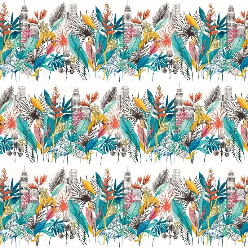 Urban Tropic Marina Fabric by Ohpopsi