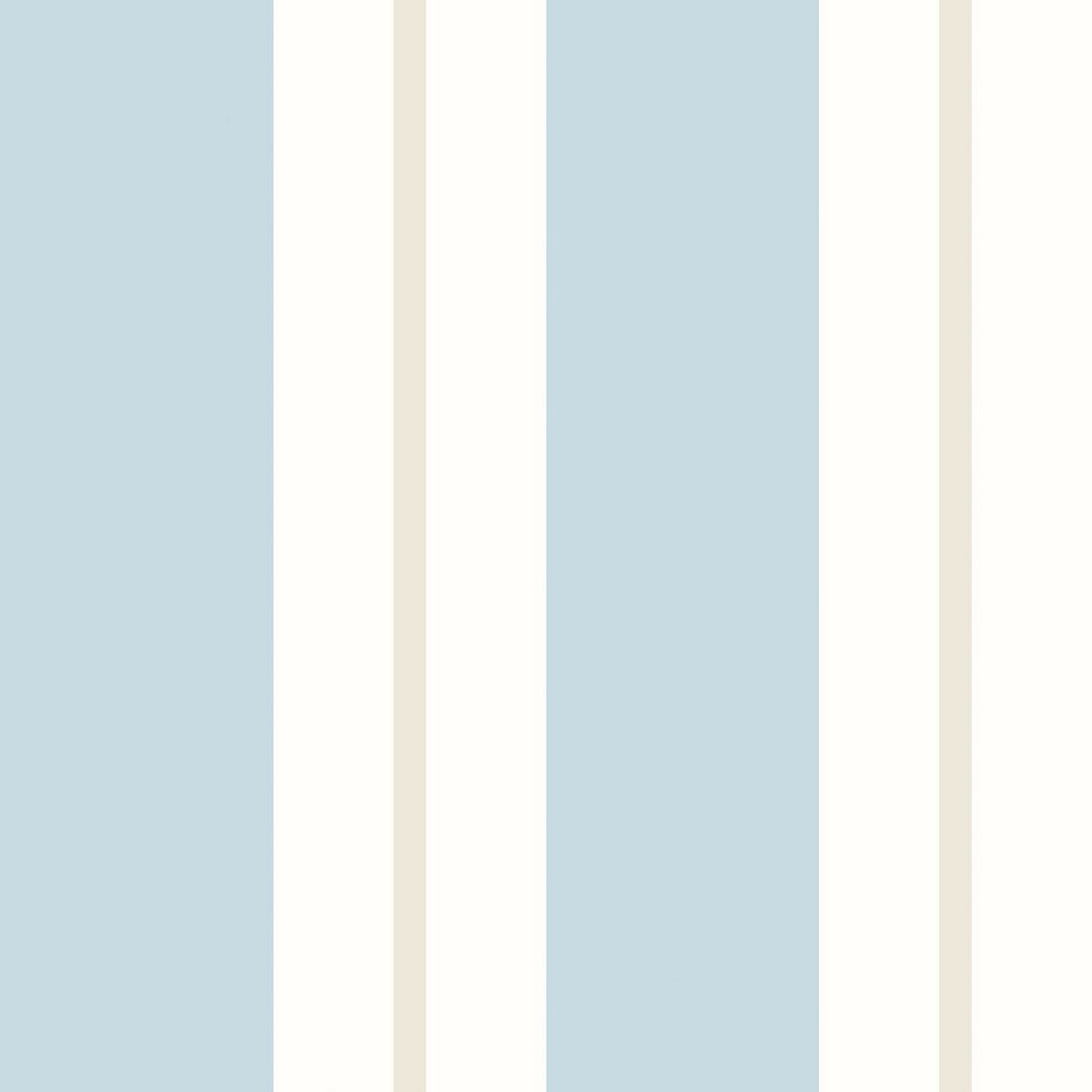 Wide Multi Stripe Wedgewood Fabric by Ohpopsi