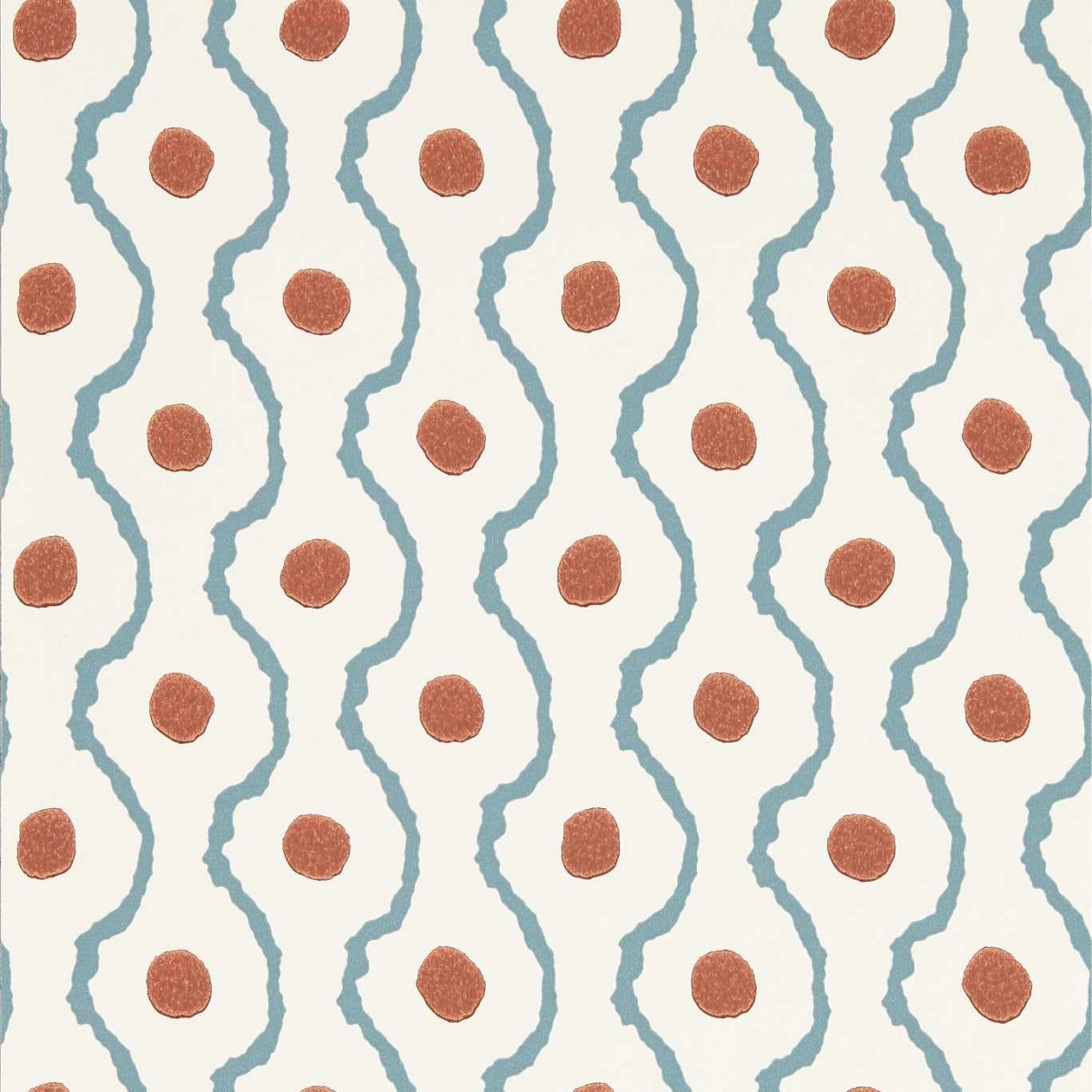 Connor Pacific/Terracotta Fabric by Harlequin