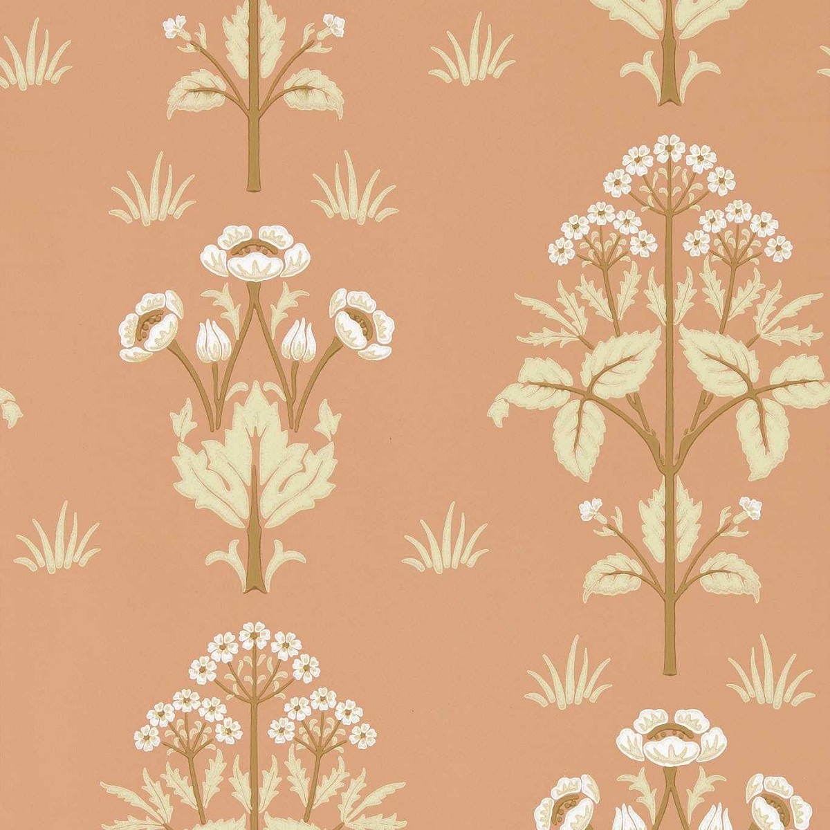 Meadow Sweet Blush Fabric by William Morris & Co.